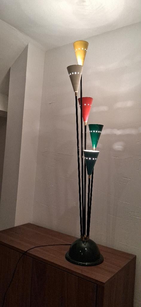 Sputnik vintage lamp, Ophalen, Vintage scandinave midcentury spoutnik, Gebruikt, 50 tot 75 cm