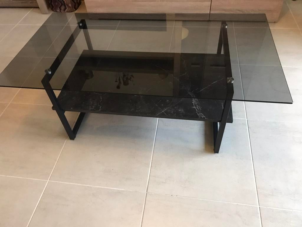 Glazen salontafel, Ophalen, Zo goed als nieuw, Glas