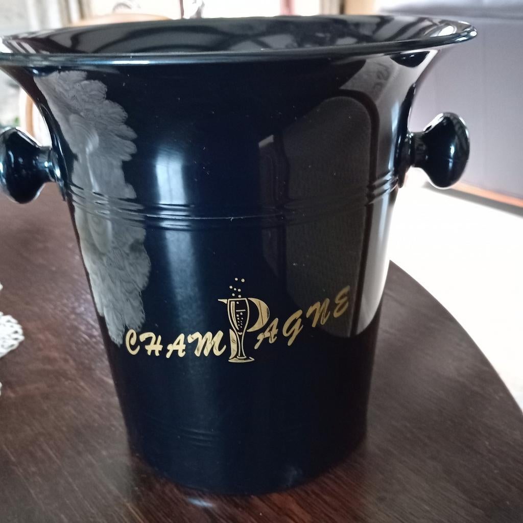 Zwarte champagne koelemmer, Verzamelen, Merken en Reclamevoorwerpen, Ophalen of Verzenden, Zo goed als nieuw