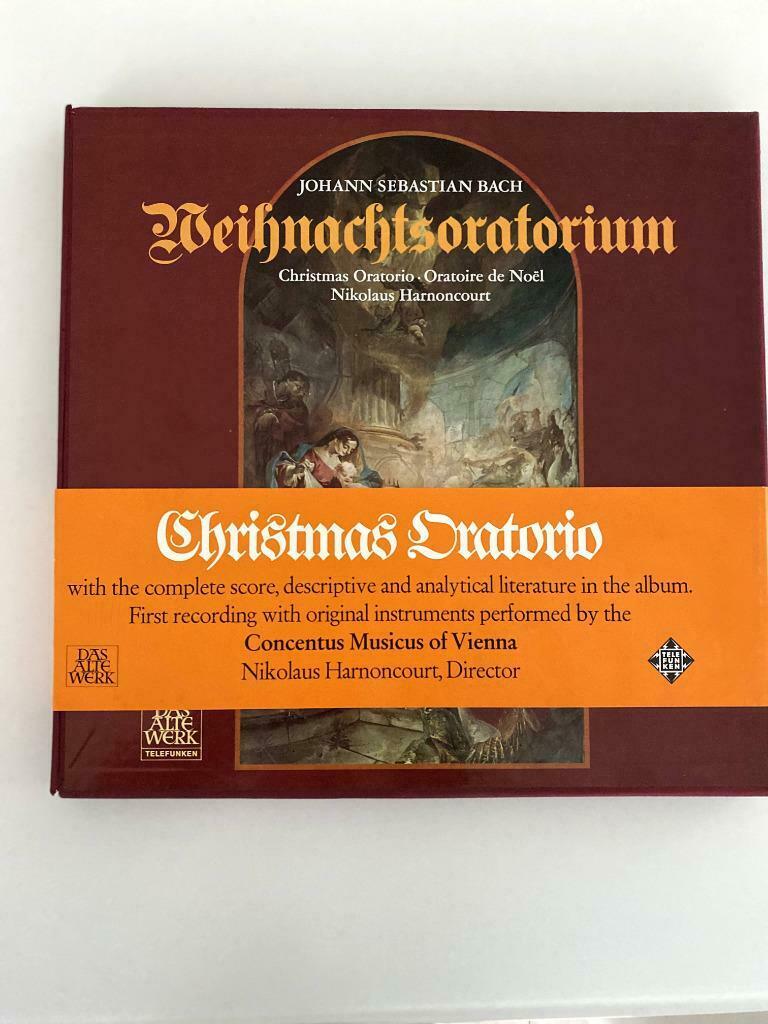 3x LP Bach - Nikolaus Harnoncourt – Weihnachtsoratorium 1973, Orchestre ou Ballet, 12 pouces, Baroque, Enlèvement ou Envoi