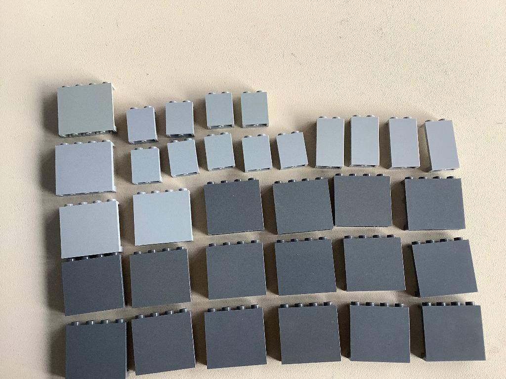 Lego panels tinten grijs 33 stuks / 280-15, Ophalen of Verzenden, Zo goed als nieuw, Losse stenen, Lego