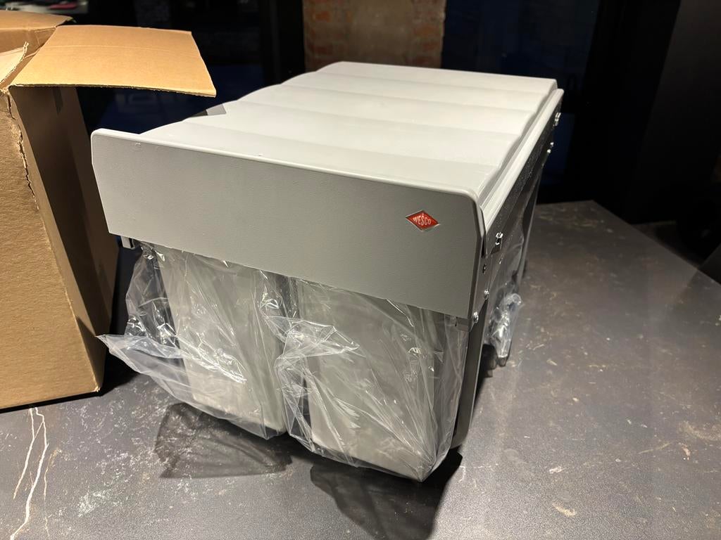 WESCO 3-delige inbouw afvalemmer - NIEUW, Huis en Inrichting, Ophalen, Nieuw, Grijs