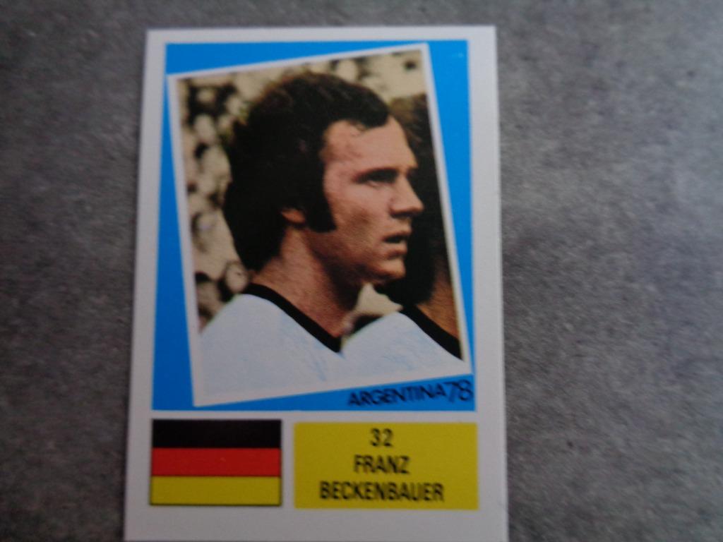 Voetbal prent WORLD CUP 78 Argentina Beckenbauer anno 1978, Hobby en Vrije tijd, Stickers en Plaatjes, Verzenden