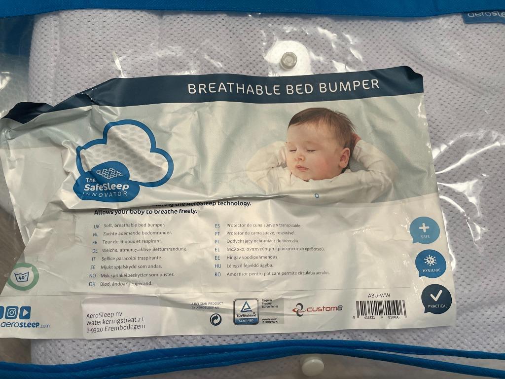 Aerosleep matrasbeschermer + bed bumper, Kinderen en Baby's, Ophalen, Zo goed als nieuw, Wit