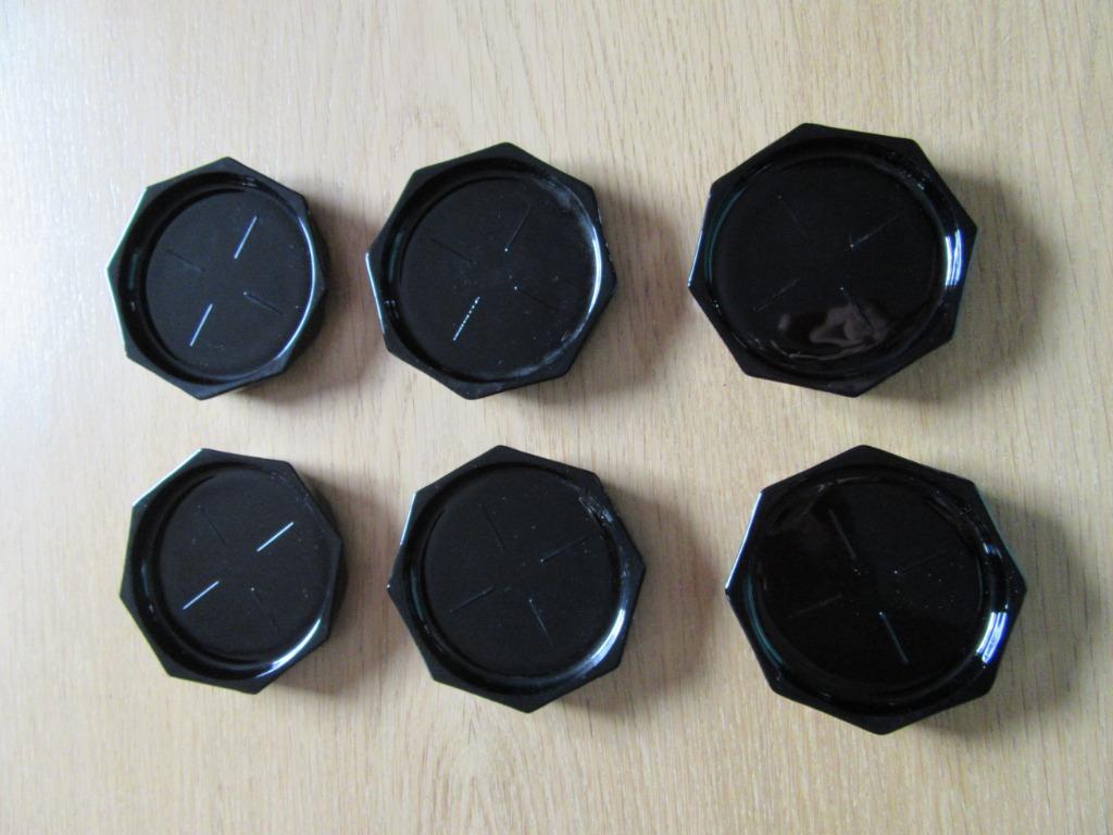 6 sous verres noirs en arcopal (?), Enlèvement, Comme neuf