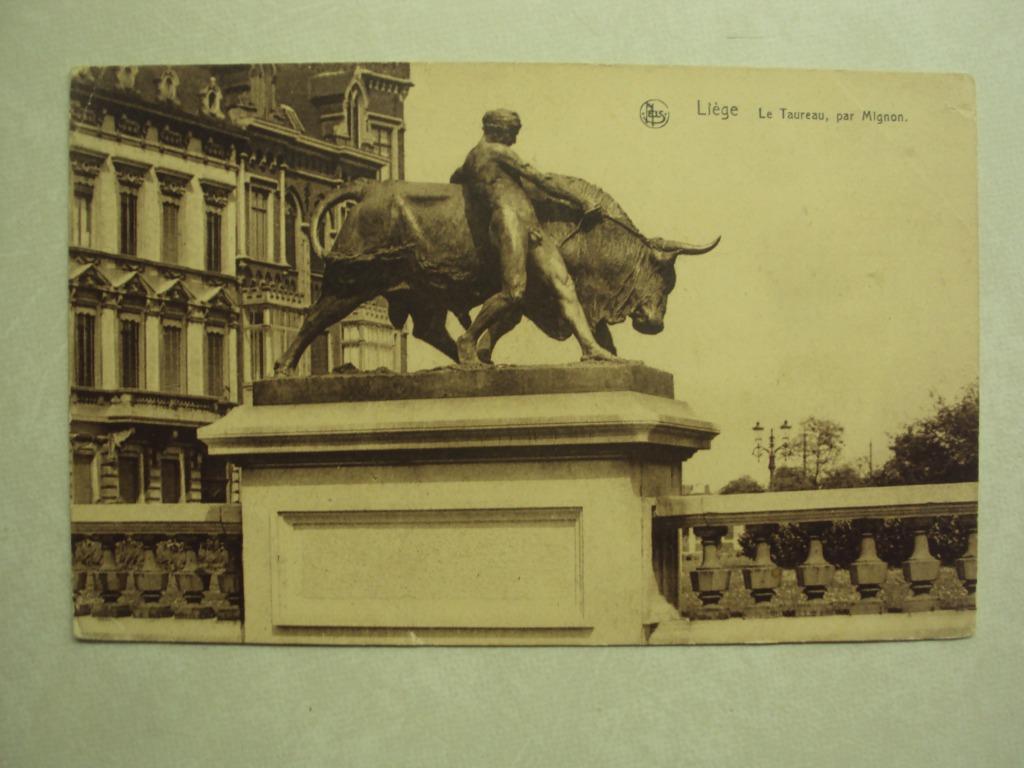53509 - LIEGE - LE TAUREAU PAR MIGNON - ZIE 2 FOTO'S, Envoi