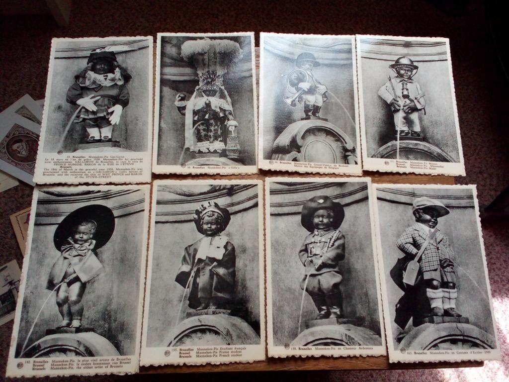 Ansichtkaarten van Manneken Pis, Verzamelen, Ophalen of Verzenden, Ongelopen, Brussel (Gewest)