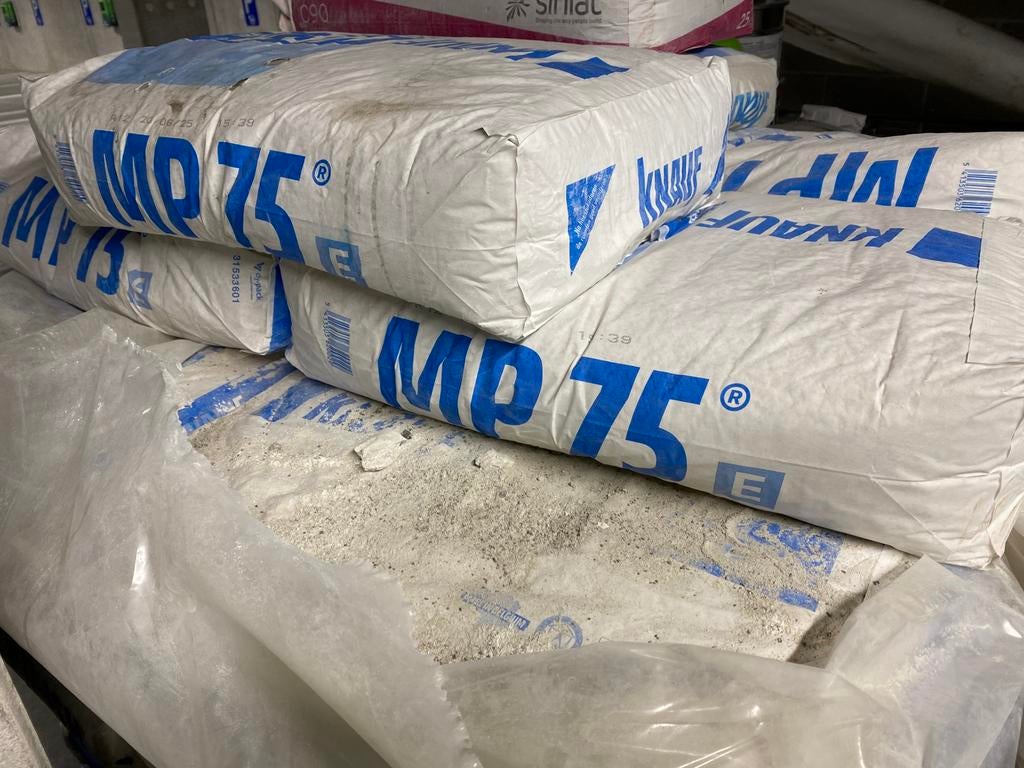 Knauf Mp 75, kleefgips, fix & finish, krimpvrije mortel, Enlèvement, Comme neuf