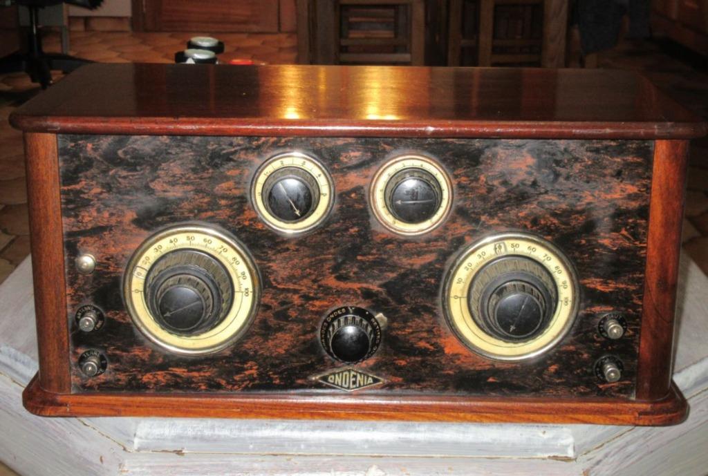 TSF Ondenia radiostation 4 lampen 1927 in uitstekende staat, Ophalen of Verzenden