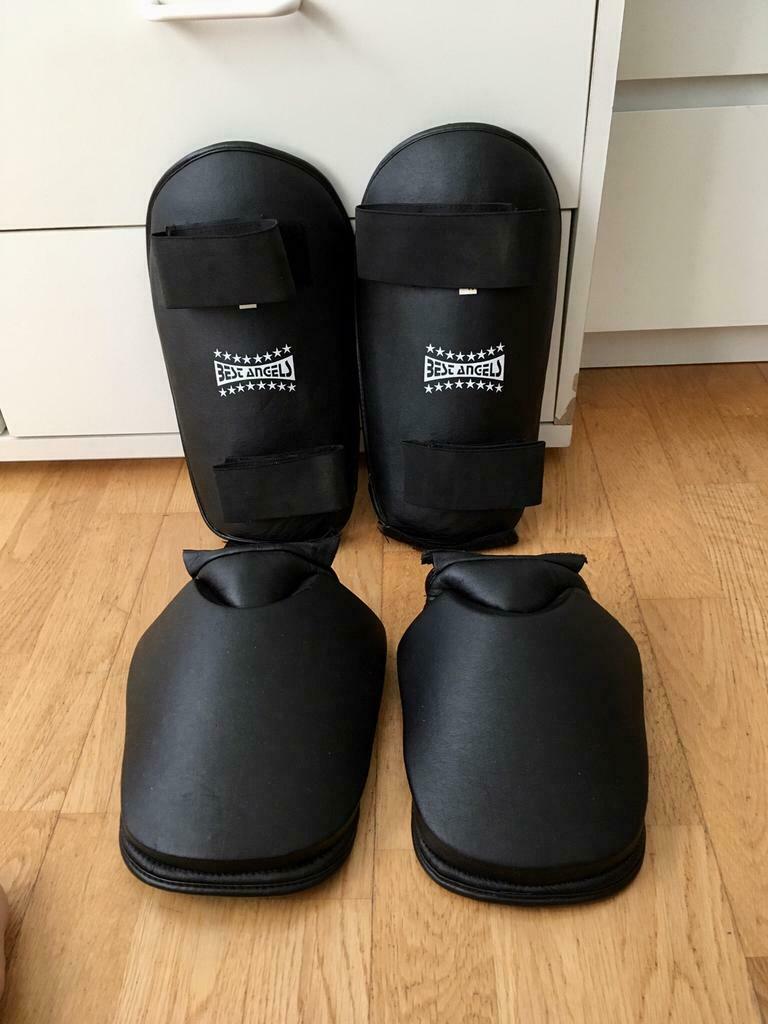 Nieuwe maat M scheen- en voetbeschermers, Sport en Fitness, Vechtsporten en Zelfverdediging, Maat M, Ophalen of Verzenden, Nieuw