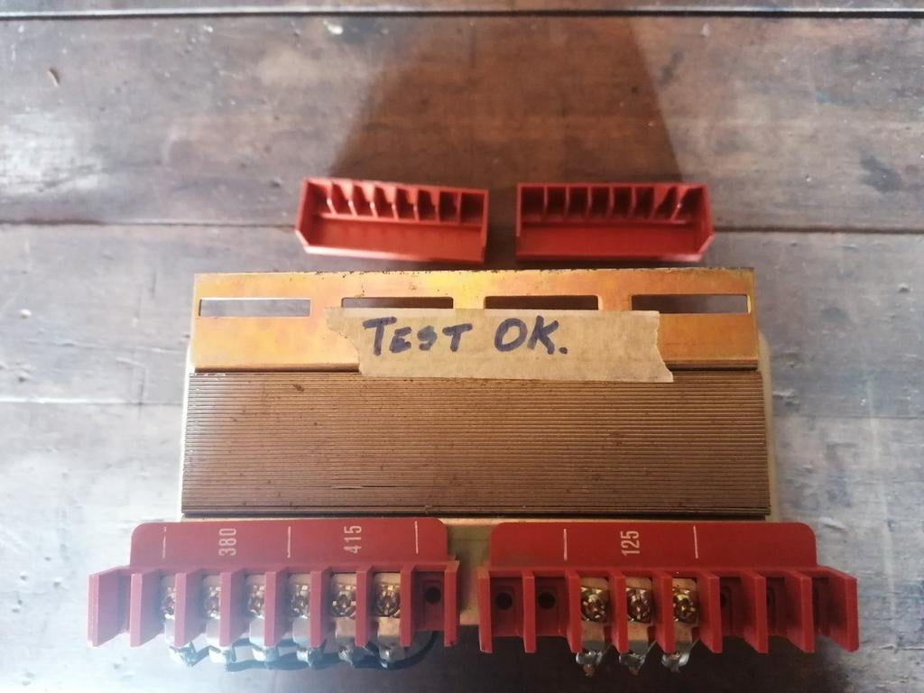Transfo 3 fase transfo Tel Cal pr 380v /415v. sec 125v., Ophalen, Zo goed als nieuw