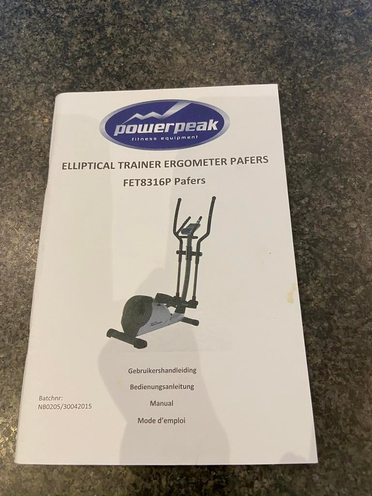 Vélo elliptique Powerpeak, Enlèvement, Comme neuf, Bras, Vélo elliptique