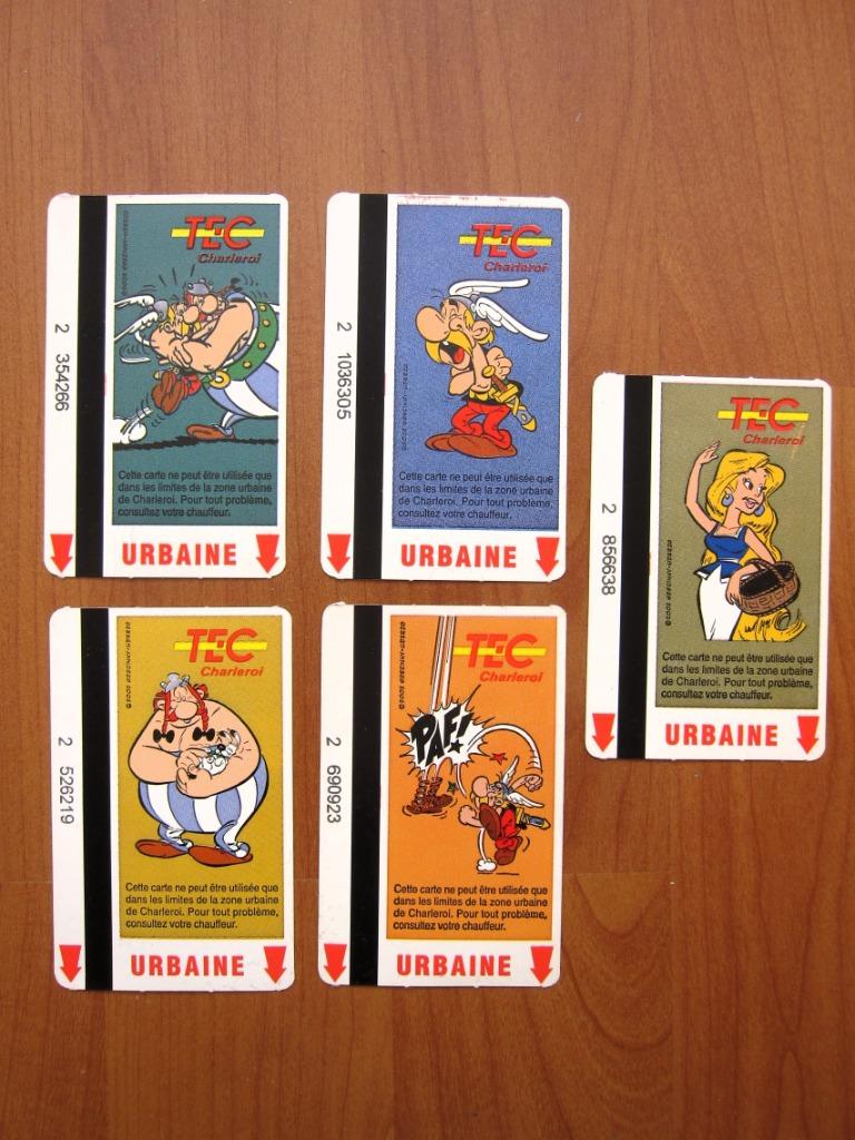 5 cartes TEC Astérix (2002) Goscinny - Uderzo, Plusieurs BD, Enlèvement ou Envoi, Utilisé, Goscinny & Uderzo