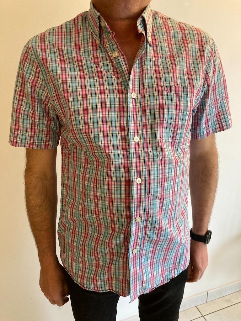 Hemd geruit met korte mouw van Melka, Kleding | Heren, Overhemden, Overige kleuren, Melka, Gedragen, Halswijdte 39/40 (M)