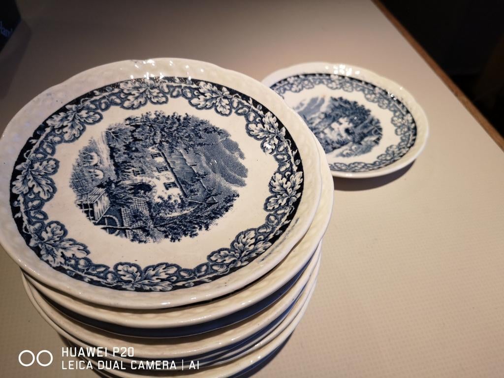 18 assiettes de fond de ferme hollandaise 4 euros pièce, Enlèvement