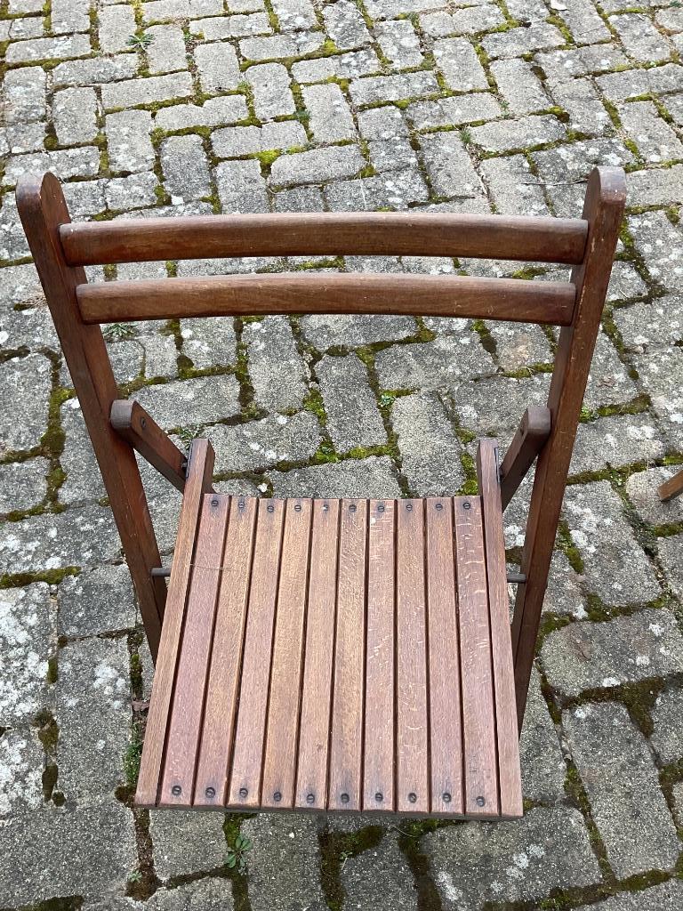 Chaises de jardin en bois, Ophalen, Gebruikt, Hout