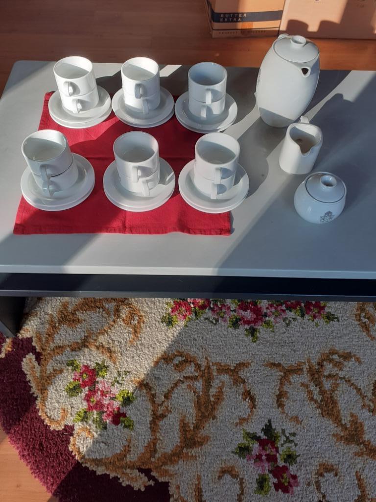 koffie servies, Comme neuf, Enlèvement, Porcelaine, Uni
