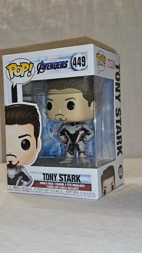 Funko Pop! MARVEL Avengers TONY STARK Bobble Head #449, Collections, Jouets miniatures, Comme neuf, Enlèvement ou Envoi