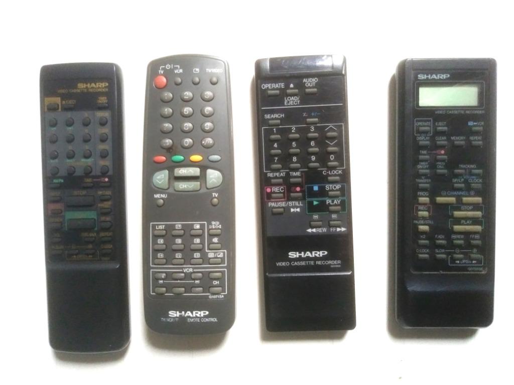 Sharp afstandsbediening voor tv en videorecorder, Gebruikt, Tv, Ophalen of Verzenden, Origineel