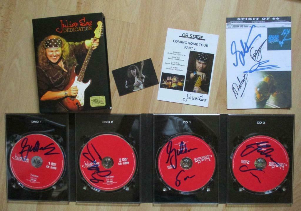 JULIAN SAS, Dedicat10n - ZELDZAME CD & DVD-DOOS 45.-, Alle leeftijden, Verzenden, Zo goed als nieuw