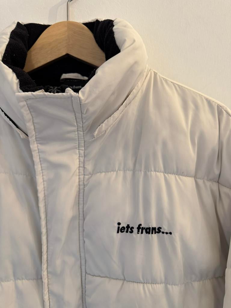 Iets Frans puffer jacket, Kleding | Dames, Ophalen of Verzenden, Zo goed als nieuw, Maat 36 (S), Wit