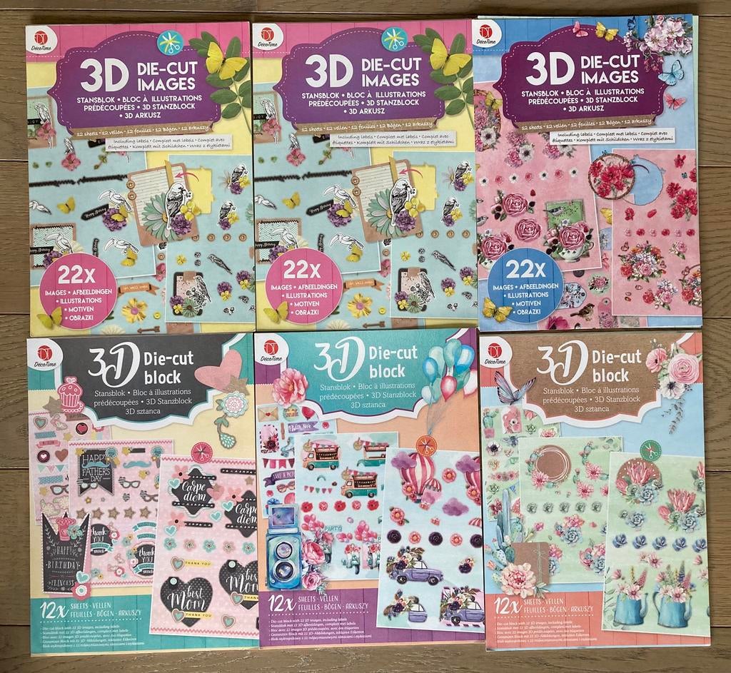 3D die-cut block, Hobby en Vrije tijd, Ophalen of Verzenden, Gebruikt, Overige thema's, Knipvel
