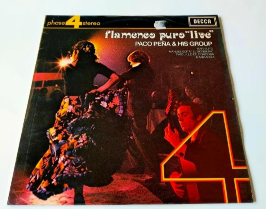Vinyle LP Flamenco puro live Paco Peña folklorique folkloriq, Enlèvement ou Envoi, 12 pouces, Européenne
