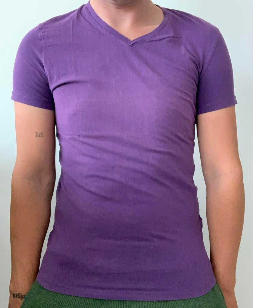 T-shirt H&M violet taille M, Enlèvement ou Envoi, Comme neuf, H&M, Taille 48/50 (M)