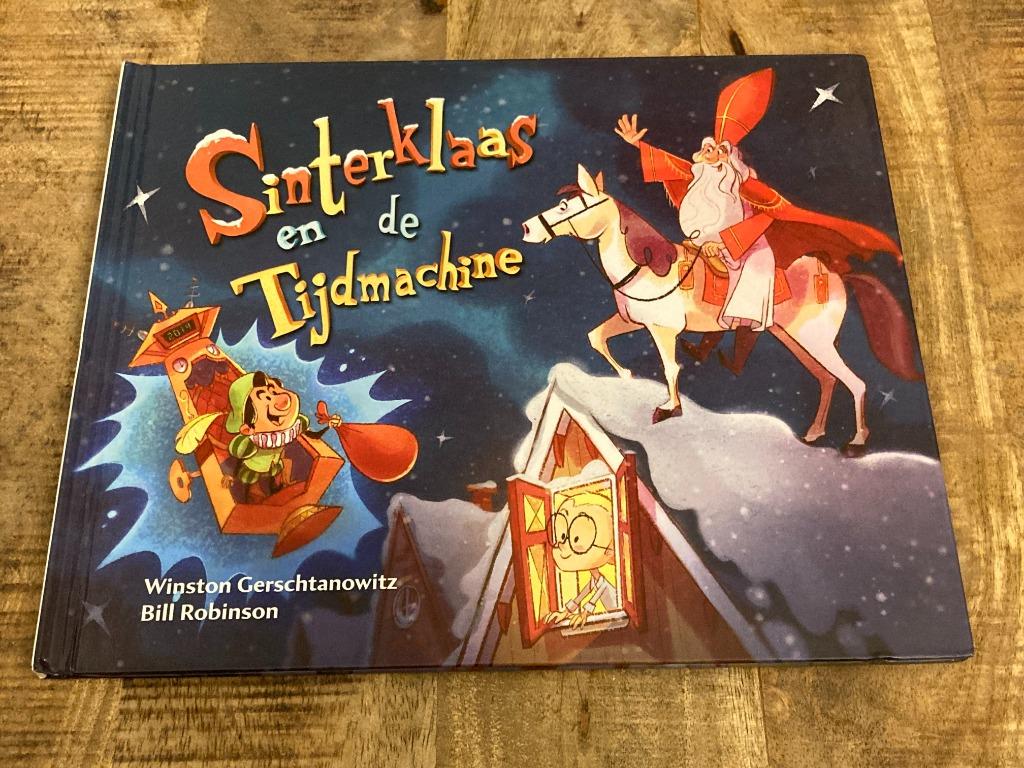 Prentenboek - Sinterklaas en de Tijdmachine, Boeken, Ophalen of Verzenden, Zo goed als nieuw, Prentenboek