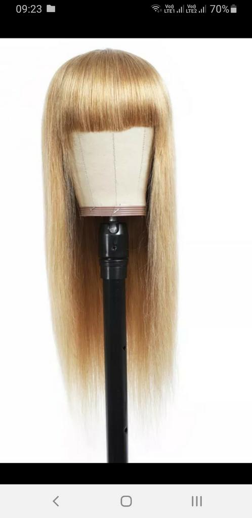 Perruque cheveux brésiliens, Ophalen of Verzenden, Zo goed als nieuw