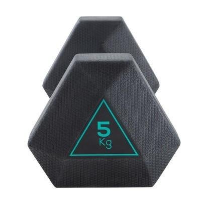 Hexa Dumbbell Domyos 5 kg, Sport en Fitness, Ophalen, Zo goed als nieuw, Benen, Dumbbell