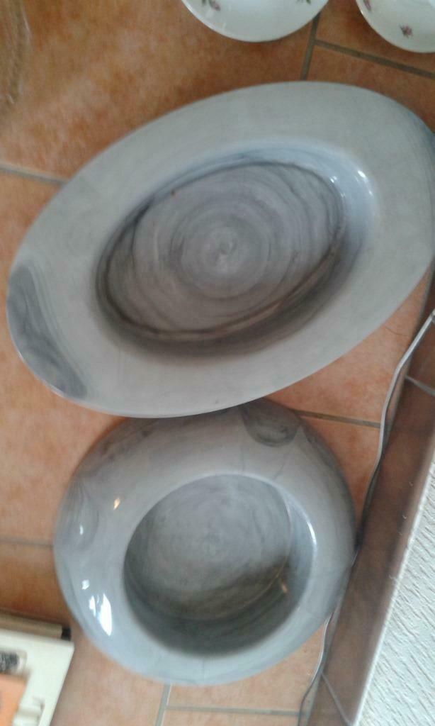 Plastieken onderschalen/sous-plateau en plastique, Ophalen of Verzenden