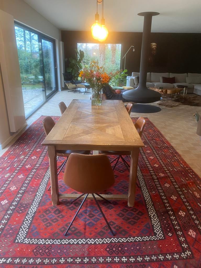 massieve eiken tafel, Ophalen, Zo goed als nieuw