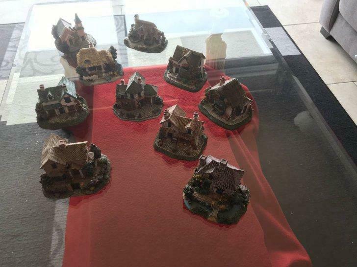 decoratie huisjes - set, Ophalen of Verzenden, Gebruikt