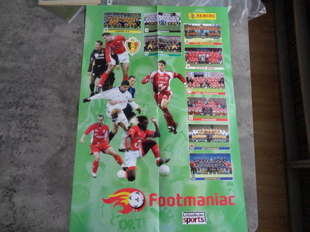PANINI VOETBAL POSTER FOOTMANIAC, Verzamelen, Ophalen of Verzenden