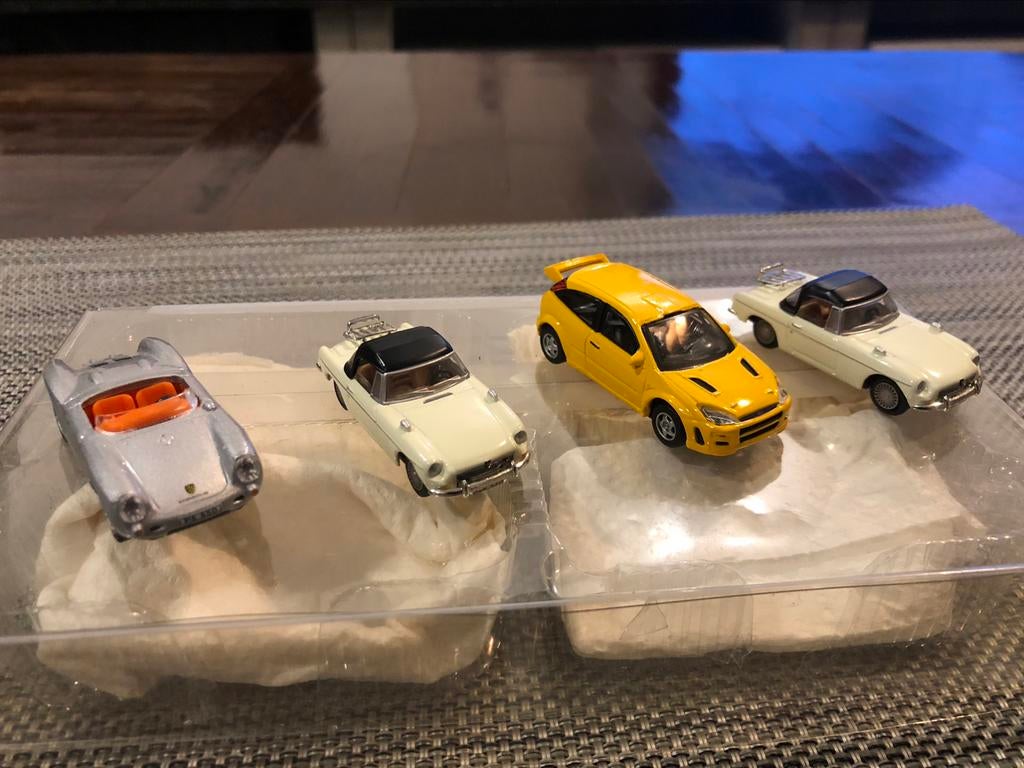 collection hongwell 1/72 mg mgb ford Porsche, Enlèvement, Comme neuf, Voiture