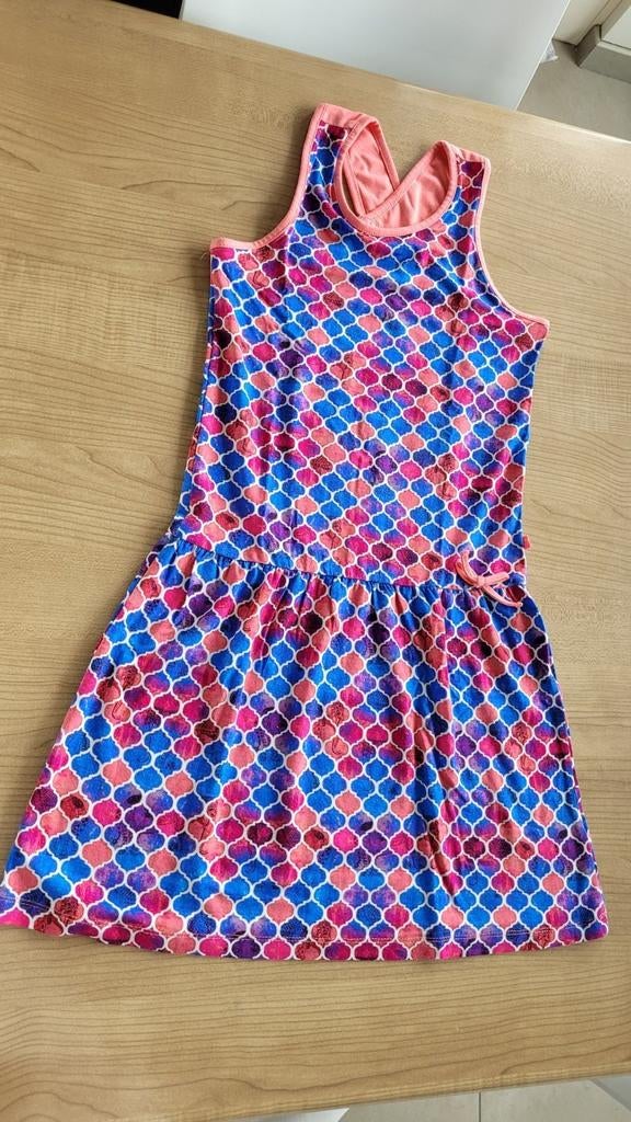 Kleed rood blauw Someone m 140, Kinderen en Baby's, Kinderkleding | Maat 140, Meisje, Ophalen of Verzenden, Zo goed als nieuw