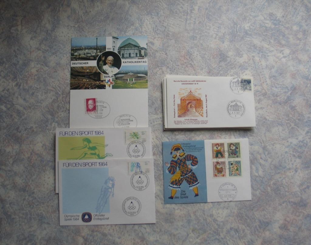 Postzegeks Timbres Allemagne Duitsland Vaticaan Rome Paus, Verzenden, BRD, Gestempeld