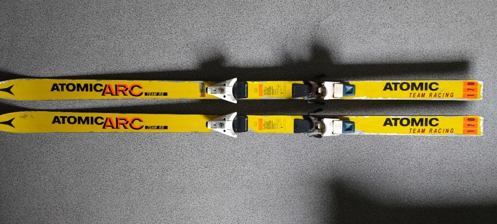Vintage Snow Skis - Atomic ARC Team RS "Yellow Sleds" 170 cm, 160 tot 180 cm, Gebruikt, Ophalen of Verzenden, Atomic
