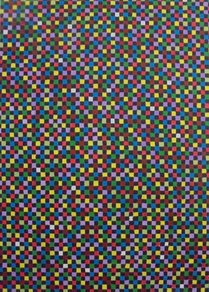 olieschilderij abstract KUBUS (50x70cm), Ophalen of Verzenden