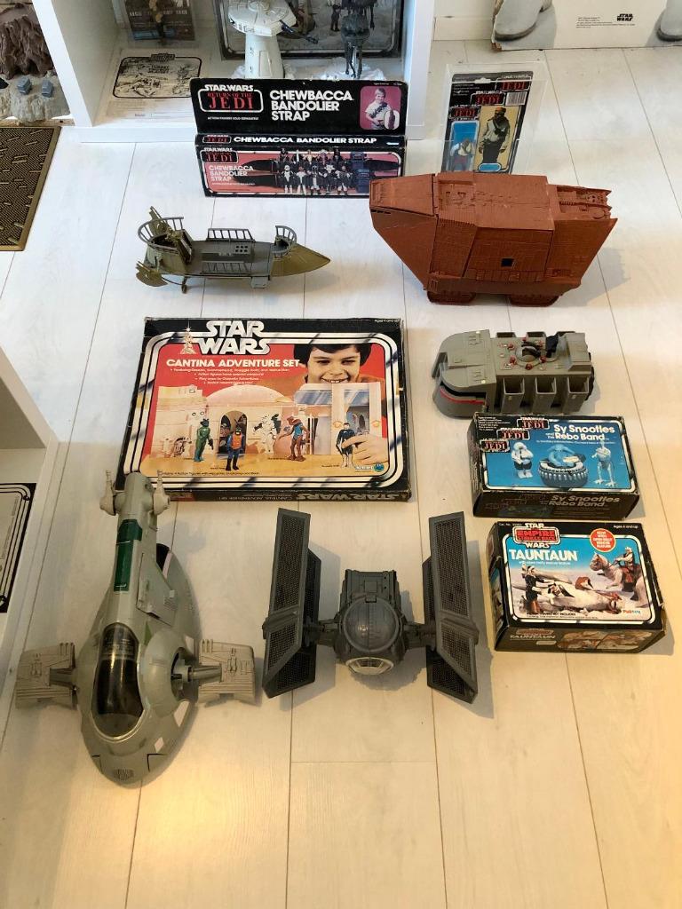Vintage Star Wars speelset en ruimteschepen, Verzamelen, Verzenden, Gebruikt