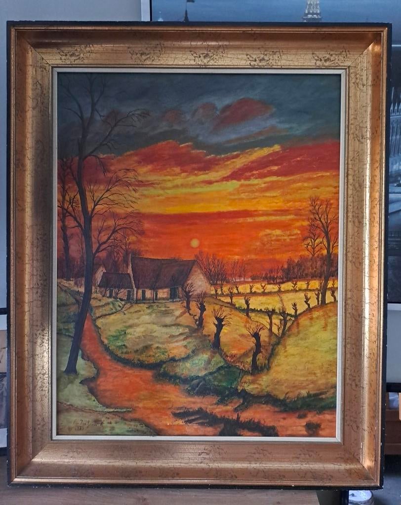 Originele kunstwerken.de eerste 3 zijn grote werken.doe bod, Antiek en Kunst, Kunst | Schilderijen | Klassiek, Ophalen