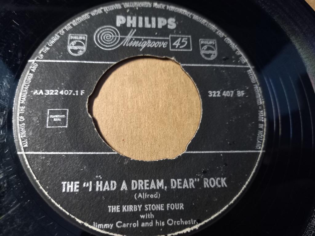 The Kirby Stone Four – The I Had A Dream Dear Rock '7, Enlèvement ou Envoi, Single, Autres genres, Utilisé