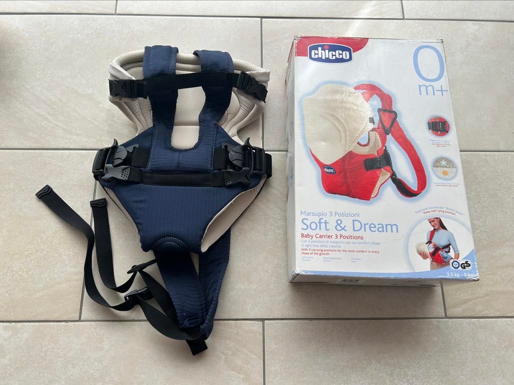 Draagzak / baby carrier Chicco Soft & Dream, Kinderen en Baby's, Ophalen, Gebruikt, Buik of Rug, Chicco