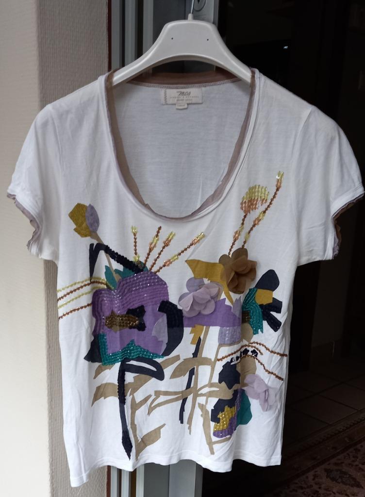 mooi wit dames schirt m 44, Kleding | Dames, Wit, Maat 42/44 (L), Ophalen of Verzenden, Zo goed als nieuw