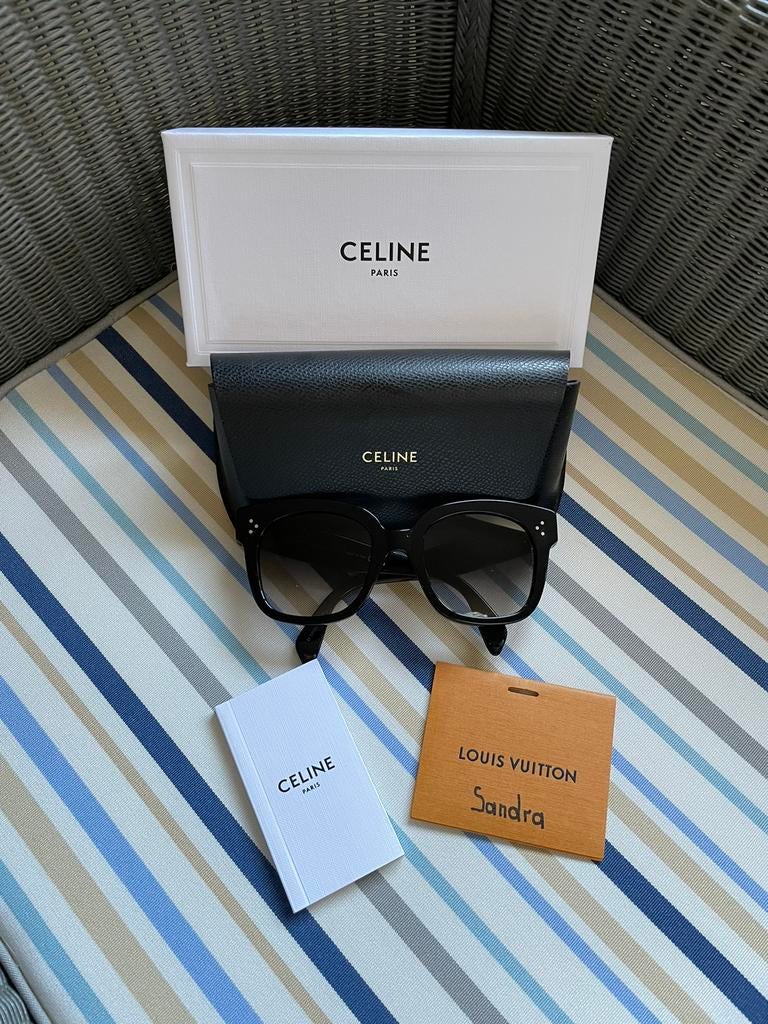 Celine zonnebril, Verzenden, Zo goed als nieuw, Zwart, Zonnebril