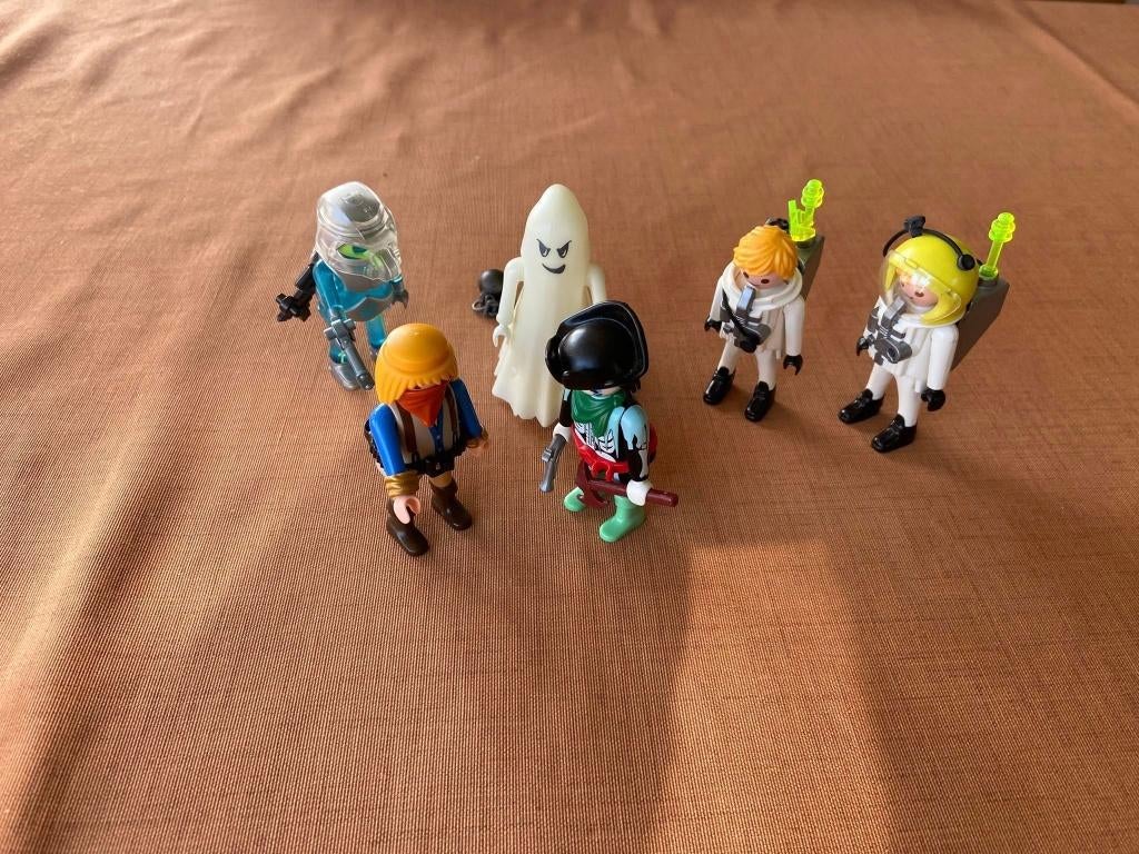 Playmobil 5 poppetjes + spook met licht, Ophalen, Zo goed als nieuw