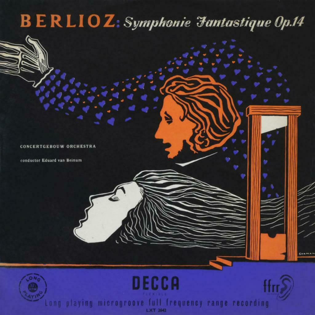 LP Berlioz Concertgebouw Amsterdam Van Beinum ‎Sym Fant 1951, Cd's en Dvd's, Gebruikt, Ophalen of Verzenden, Romantiek, 12 inch