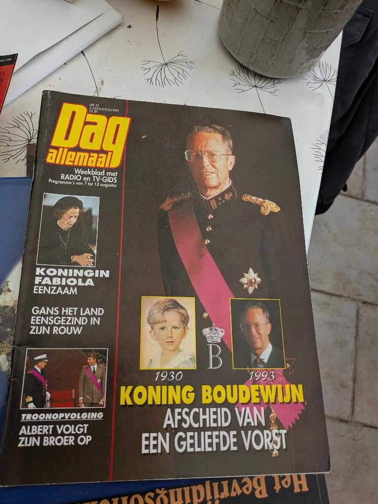 K.boudewijn afscheid, Verzamelen, Ophalen of Verzenden, Zo goed als nieuw, Tijdschrift of Boek