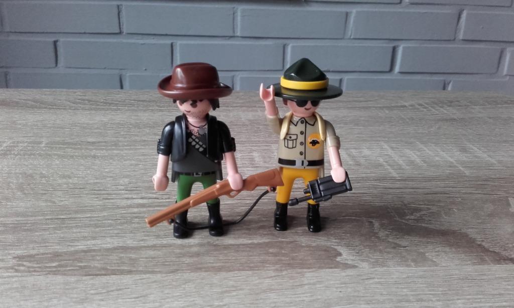 Playmobil-garde forestier et braconnier, Enlèvement, Comme neuf, Ensemble complet